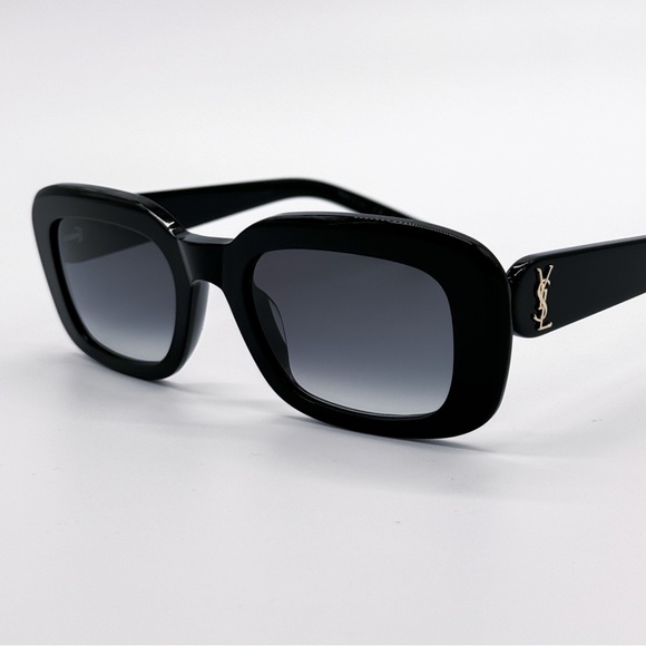 NEW SAINT LAURENT SL M130 002 BLACK GREY SLM130 002 SQUARE WOMEN SUNGLASSES - Picture 7 of 11